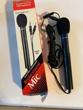 Optimus 33-3014 Omnidirectional Electret Condenser Microphone Stand 6 Ft Cord